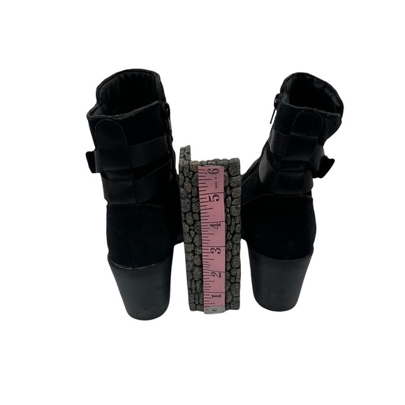 Cougar Black Leather Waterproof Arvida Block Heel Ankle Boots Size 6 Women's - Picture 7 of 11